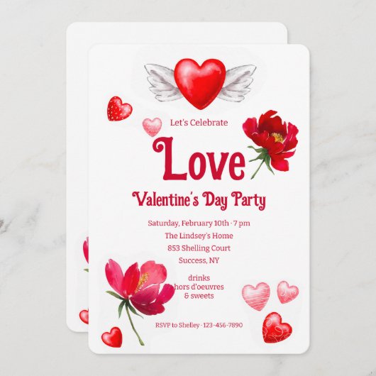 Invitation Celebrate (Devant / Derrière)