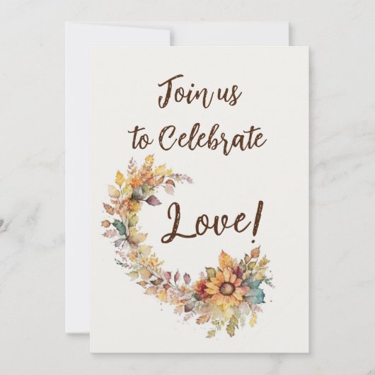 Invitation Celebrate (Devant)