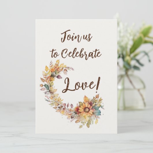 Invitation Celebrate (Debout devant)