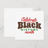Invitation celebrate black history month (Devant / Derrière)
