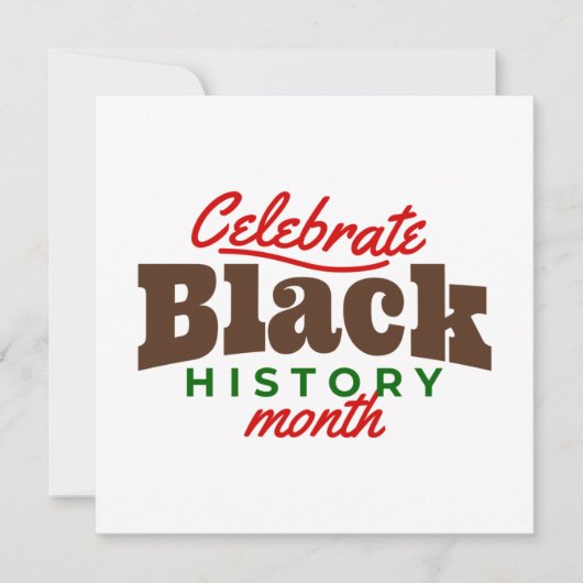 Invitation celebrate black history month (Devant)