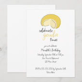 Invitation Celebrate Gouda Times Cheese Wheel Birthday Party (Devant / Derrière)