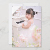 Invitation Celebrate Little Sweetheart Turning one Photo Cake (Dos)