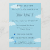 Invitation Celebrate Milestone 10th Birthday | Pedal On Over! (Dos)