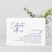 Invitation Celebrate with us, Modern Boho Wedding Reception (Debout devant)