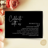Invitation Celebrate with us, Modern Boho Wedding Reception
