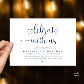 Invitation Celebrate With Us Modern Minimalist Wedding Dinner