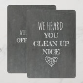 Invitation CÉLÉBRATEUR | Proposition de célébrant drôle sur t (Devant / Derrière)