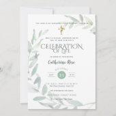 Invitation Célébration catholique de la vie funéraire (Devant)