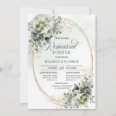 Invitation Célébration Chic Dîner de Répétition Boho Verdure (Devant)