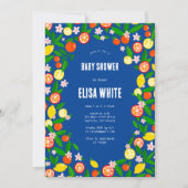 Invitation Célébration Citrus CUSTOM Bold BABY SHOWER d'été (Devant)