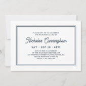 Invitation Célébration Classique De La Vie (Devant)