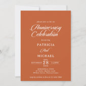 Invitation Célébration classique de l'anniversaire de mariage (Devant)