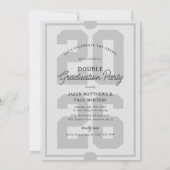 Invitation Célébration conjointe de remise des diplômes de tr (Dos)