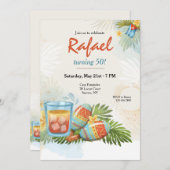 Invitation Célébration cubaine  (Devant / Derrière)