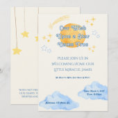 Invitation Célébration d'adoption sur le thème de "Vœu sur un (Devant / Derrière)