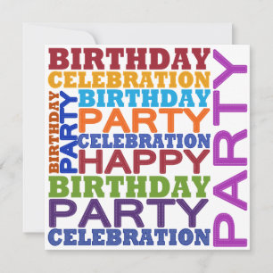 Invitation célébration d'anniversaire