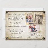 Invitation Célébration d'anniversaire de 50 ans (Devant)