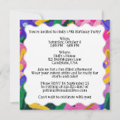 Invitation Célébration d'anniversaire de la danse de Kawaii (Dos)