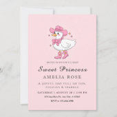 Invitation Célébration d'anniversaire de la princesse canard (Devant)