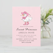 Invitation Célébration d'anniversaire de la princesse canard (Debout devant)
