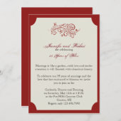 Invitation Célébration d'anniversaire de mariage à filigrane (Devant / Derrière)