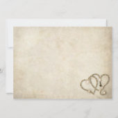 Invitation Célébration d'anniversaire de mariage vintage 50 a (Dos)