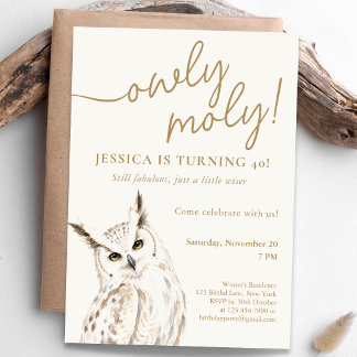 Invitation Célébration d'anniversaire de Owly Moly