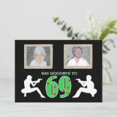 Invitation Célébration d'anniversaire de photo de style de (Debout devant)