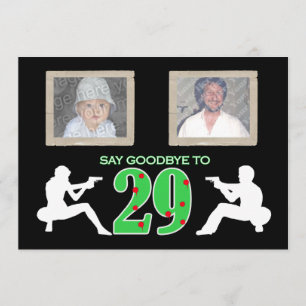 Invitation Célébration d'anniversaire de photo de style de