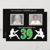 Invitation Célébration d'anniversaire de photo de style de (Devant / Derrière)