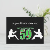 Invitation Célébration d'anniversaire de style de Mafia (Debout devant)