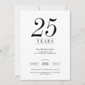 Invitation Célébration d'anniversaire d'entreprise Logo minim (Devant)