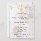 Invitation Célébration d'anniversaire Double Cœur (Devant)