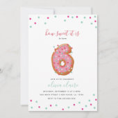 Invitation Célébration d'anniversaire douce| Six (Devant)