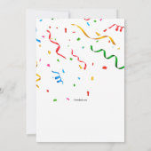 Invitation Célébration d'anniversaire d'une année bissextile (Dos)