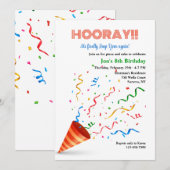 Invitation Célébration d'anniversaire d'une année bissextile (Devant / Derrière)
