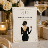Invitation Célébration d'anniversaire élégante et fabuleuse