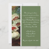 Invitation Célébration d'anniversaire florale vintage, Van Go (Dos)