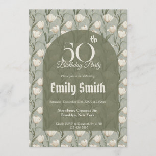 Invitation Célébration d'anniversaire personnalisée avec des