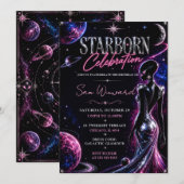 Invitation Célébration d'anniversaire Starborn (Devant / Derrière)