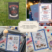 Invitation Célébration de 250 ans des États-Unis avec Gnome e
