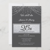 Invitation Célébration de 25 ans de mariage avec des cordes a (Devant)