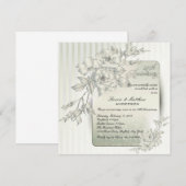 Invitation Célébration de 25 ans de mariage Renouvellement de (Devant / Derrière)