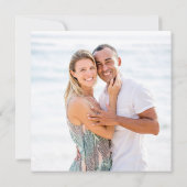 Invitation Célébration de 30 ans de mariage Photo Carré Perle (Dos)