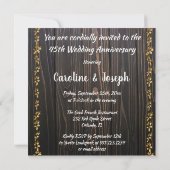Invitation Célébration de 45 ans de mariage Diamond Laurel & (Dos)