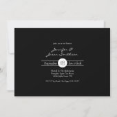 Invitation Célébration de 50 ans de mariage avec une seule ph (Dos)