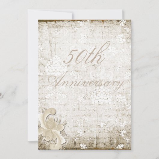 Invitation Célébration de 50 ans de mariage sur mesure de sty (Devant)