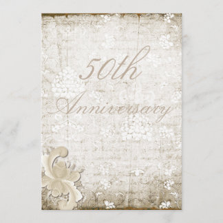 Invitation Célébration de 50 ans de mariage sur mesure de sty