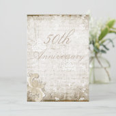 Invitation Célébration de 50 ans de mariage sur mesure en sty (Debout devant)